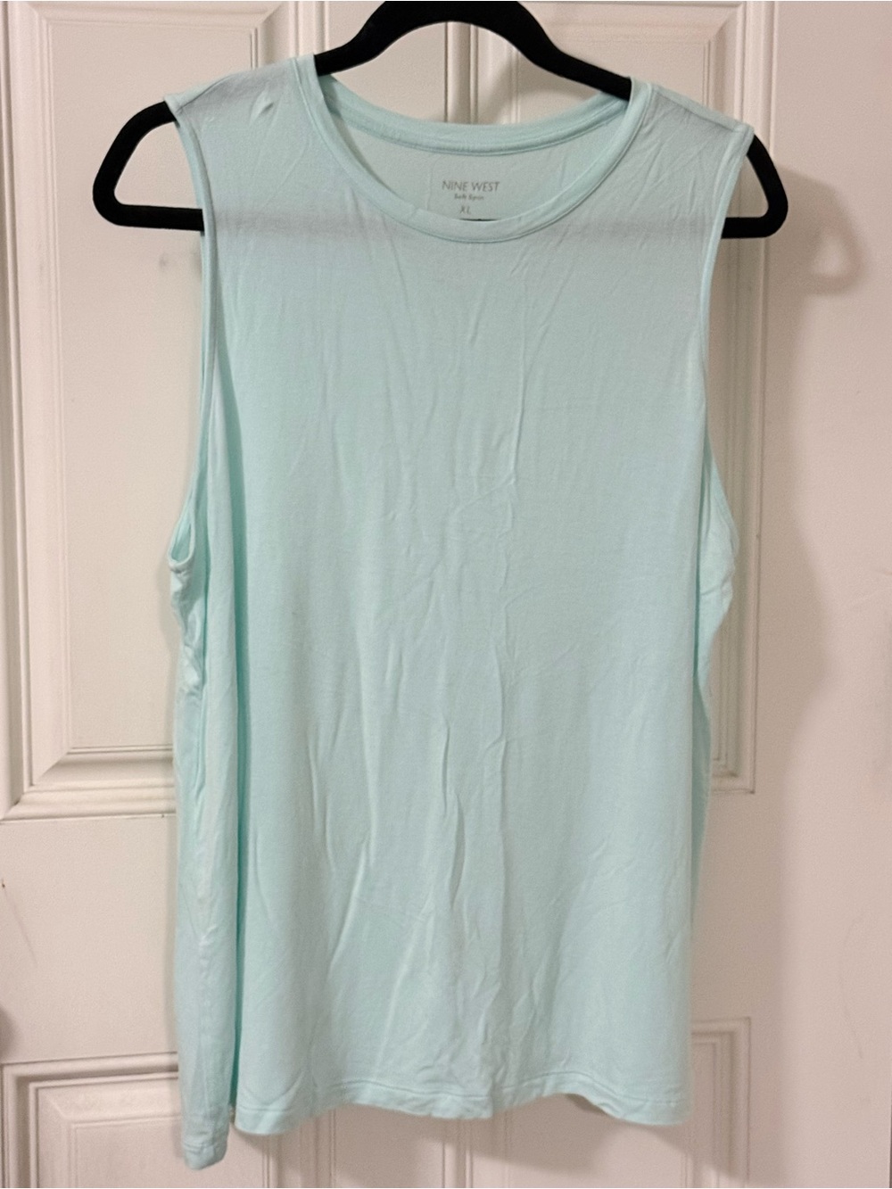 Nine West Light Aqua Sleeveless Tank